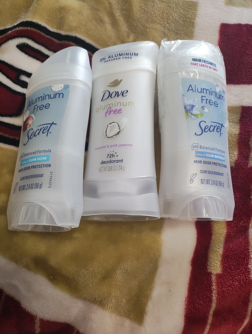 Dove Aluminum Free Coconut  Pink Jasmine Deodorant Secret Deodorant 3